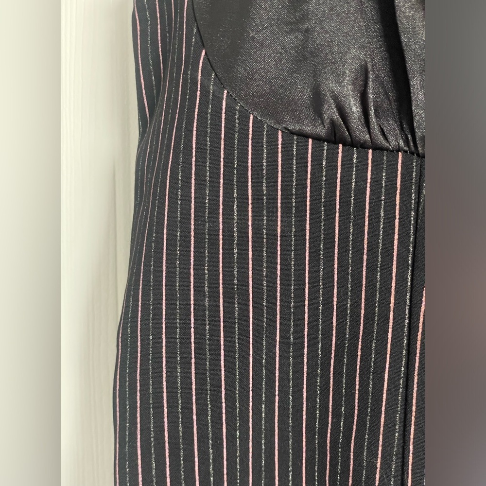 Y2K Gothic Pinstripe Cami XL Morbid Threads Mall Goth Layer Top - Picture 7 of 14